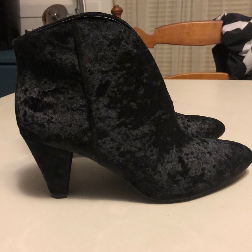 Vince Camuto velvet booties